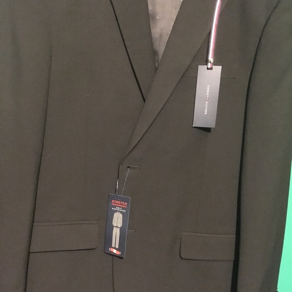Tommy Hilfiger NWT Blazer Slim Fit 42r Black $325 - Picture 2 of 5